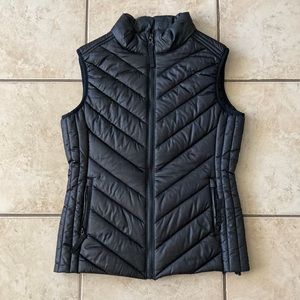 Coffee Shop Kids black puffer vest